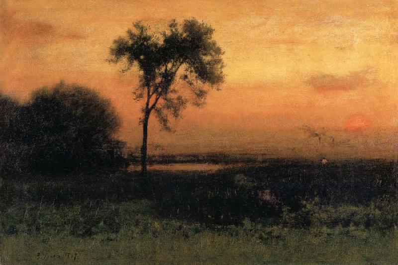George Inness Sunrise oil painting picture